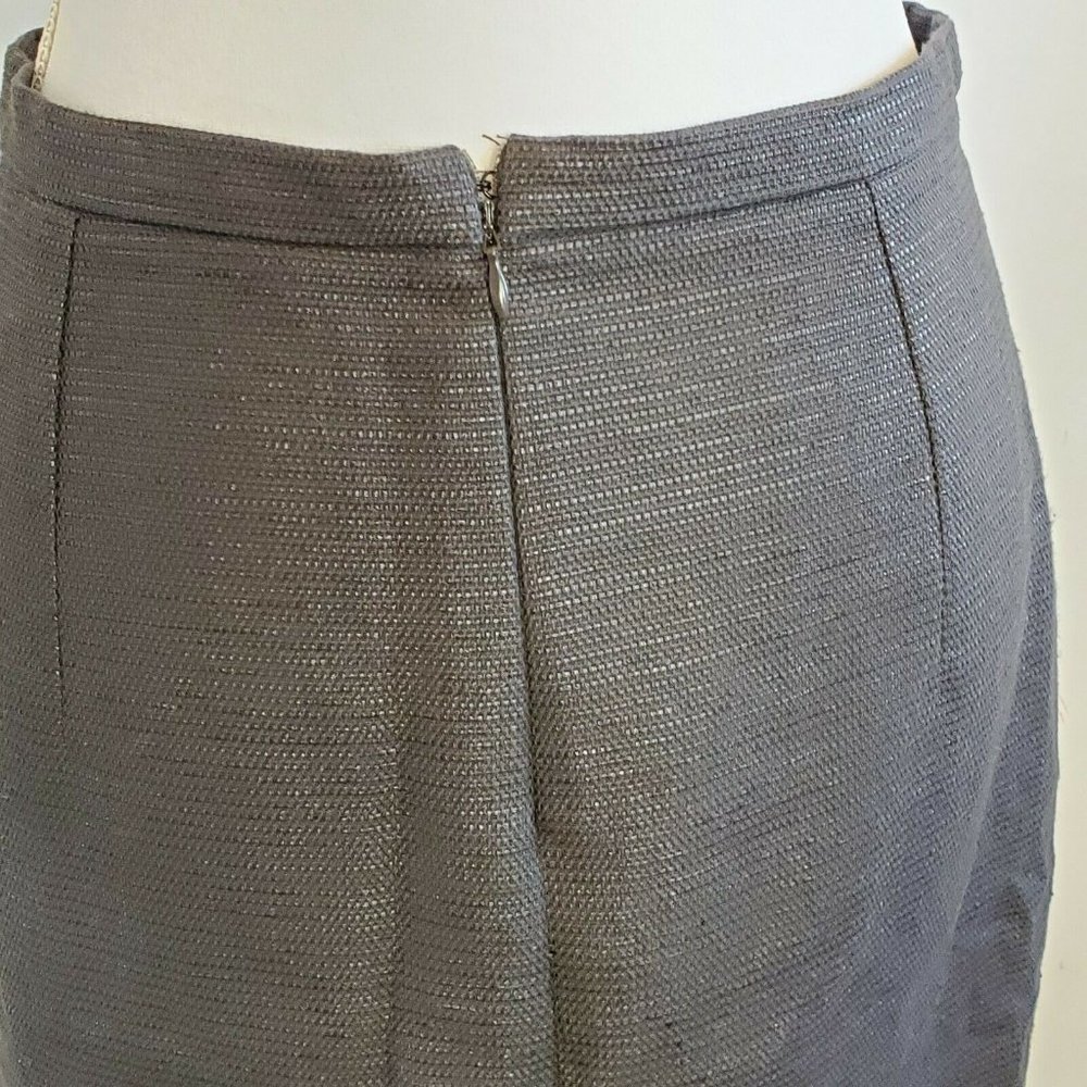 Max Mara Brown Textured Pencil Italian Skirt - Picture 4 of 9